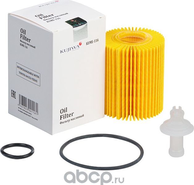 Фильтр масляный картридж KUME116 KUJIWA 04152YZZA5 Kujiwa. Артикул KUME116