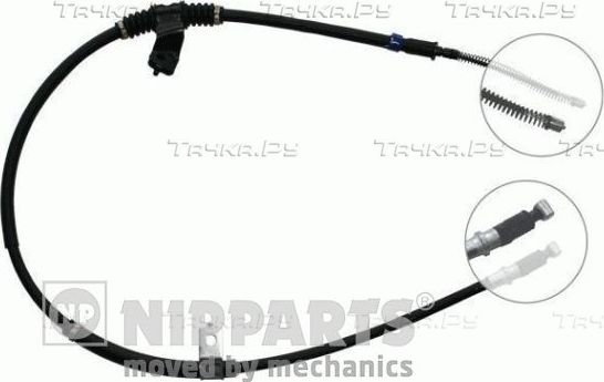 Трос ручника (тросик ручного тормоза) Nipparts. Артикул J11457