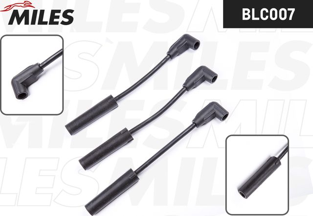 Высоковольтные провода (провода зажигания) (комплект) Miles для Daewoo Matiz I 1998-2015. Артикул BLC0007