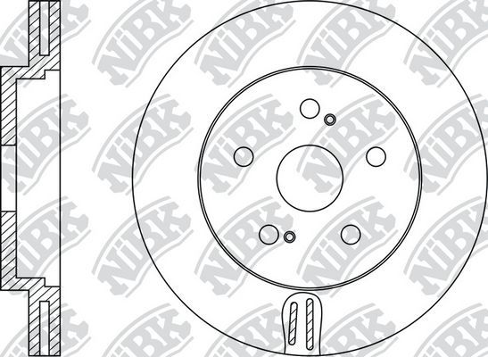 Тормозной диск NiBK. Артикул RN1210