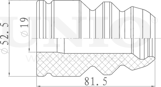 Отбойник амортизатора (Unio). Артикул DUC-40013