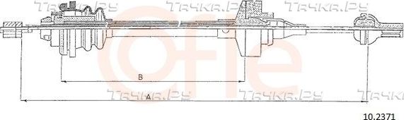 Трос сцепления Cofle. Артикул 10.2371