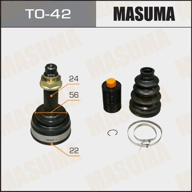 Шрус наружный (граната) Masuma передний для Toyota Echo 1999-2005. Артикул TO-42