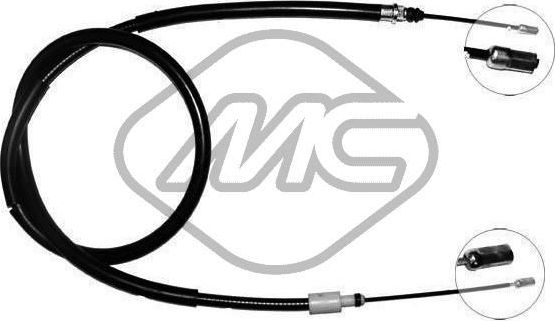 Трос ручника (тросик ручного тормоза) Metalcaucho. Артикул 80123