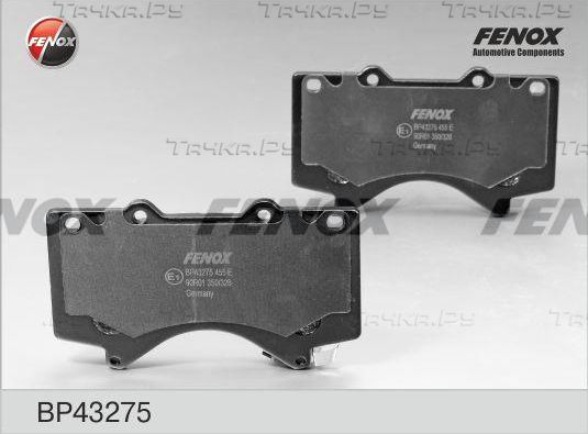 Тормозные колодки Fenox передние для Lexus LX 570 2007-2021. Артикул BP43275