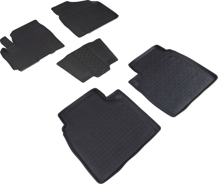 Коврики резиновые Seintex с высоким бортиком для салона Lifan X60 2013-2026. Артикул 85586