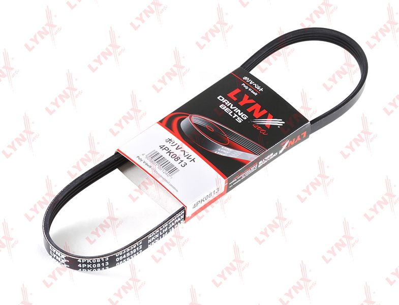 Приводной ремень поликлиновой LYNXauto. Артикул 4PK0813