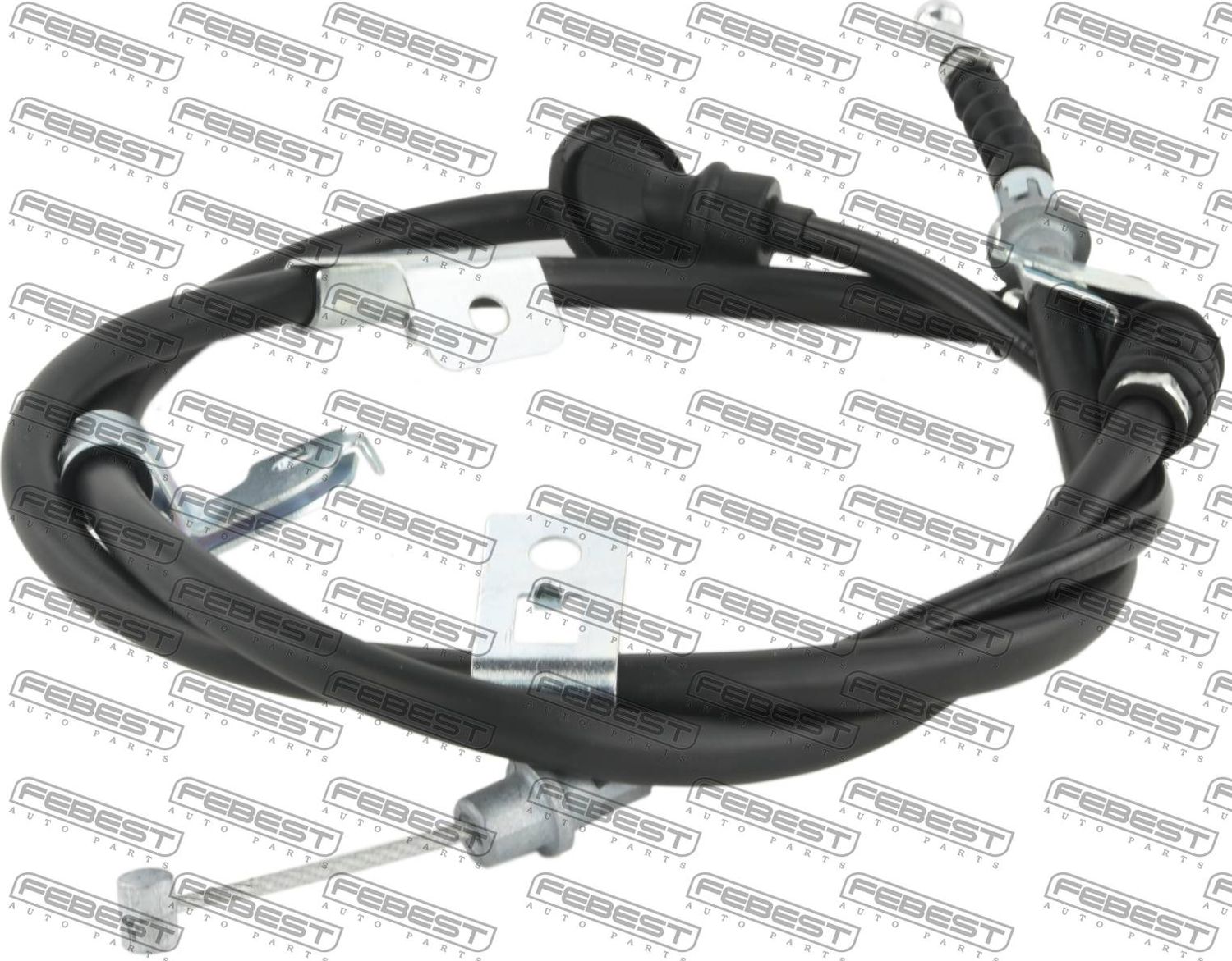 Трос ручника (тросик ручного тормоза) Febest. Артикул 04100-GF2WDRH