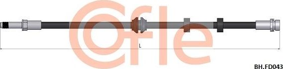 Тормозной шланг Cofle передний для Ford Cougar 1998-2001. Артикул 92.BH.FD043