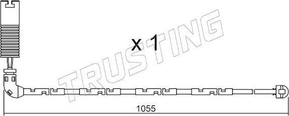 Датчик износа тормозных колодок  Trusting. Артикул SU.196