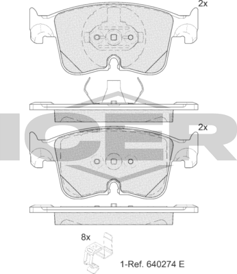 Тормозные колодки Icer. Артикул 182487
