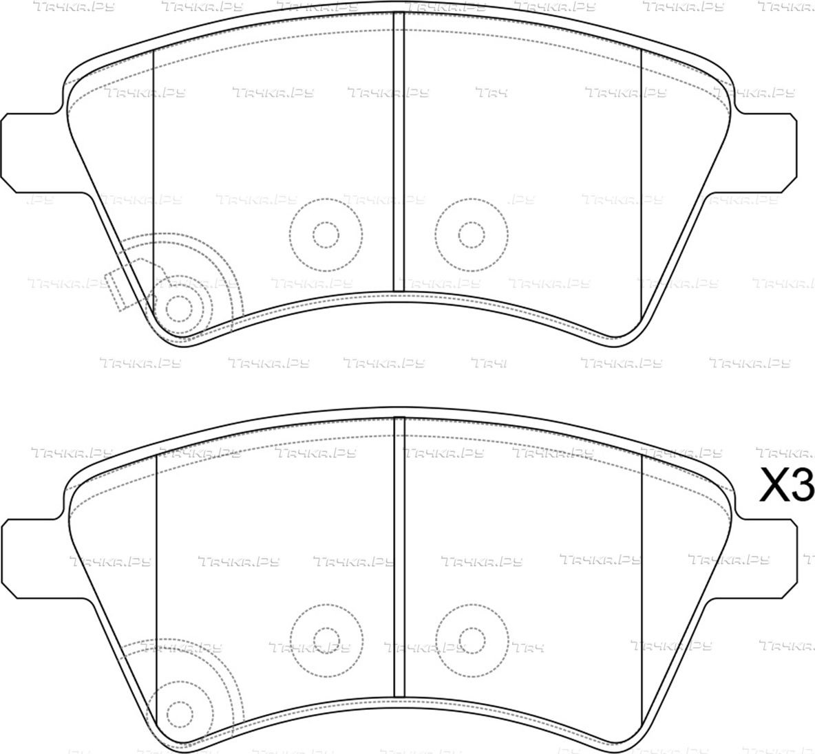 Тормозные колодки NiBK. Артикул PN9803