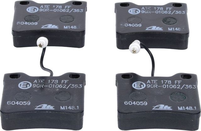 Тормозные колодки ATE задние для Peugeot 406 I 1995-2004. Артикул 13.0460-4059.2