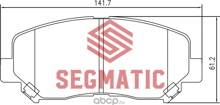 SGBP2582 Колодка торм диск пер Mazda Cx-5 2.0 2012- Mazda Cx-5 2.5 2015- Mazda C (Segmatic) Segmatic. Артикул SGBP2582