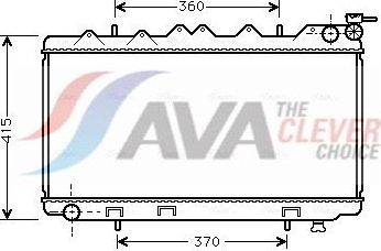 Радиатор охлаждения двигателя AVA ** CLEVER FIT ** для Nissan Primera P10 1990-1998. Артикул DN2135