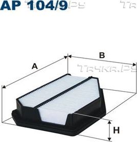 Воздушный фильтр Filtron. Артикул AP 104/9