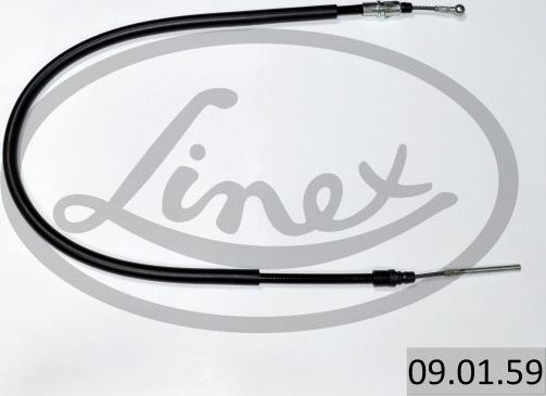 Трос ручника (тросик ручного тормоза) Linex передний левый для Lancia Phedra 2005-2010. Артикул 09.01.59