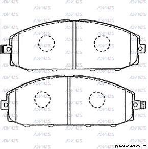 Тормозные колодки Advics. Артикул SN581P