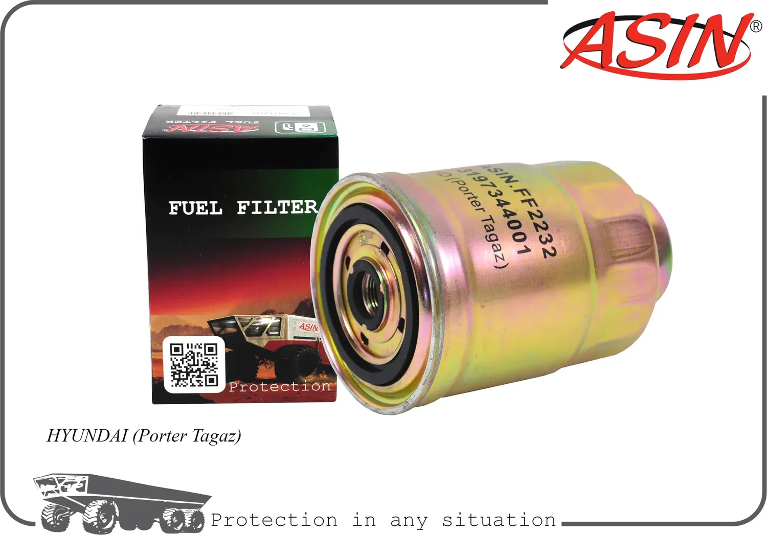 Фильтр топливный (Asin). Артикул ASINFF2232