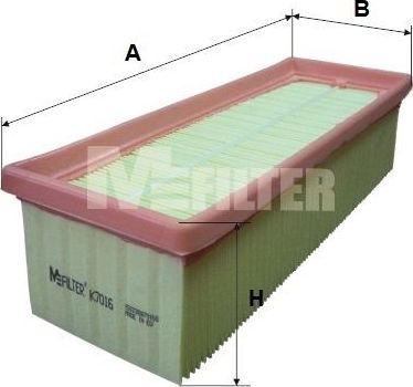 Воздушный фильтр MFilter для Renault Logan II 2011-2026. Артикул K 7016