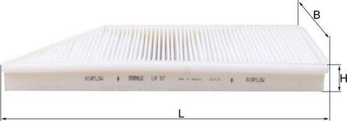 Салонный фильтр Mahle-Knecht. Артикул LA 57