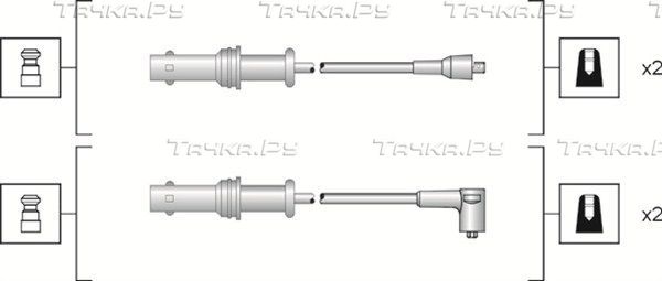 Высоковольтные провода (провода зажигания) (комплект) Magneti Marelli. Артикул 941318111152