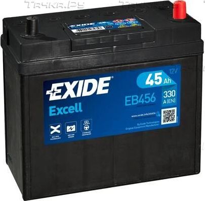Аккумулятор Exide Excell ** для Honda Jazz II 2011-2014. Артикул EB456