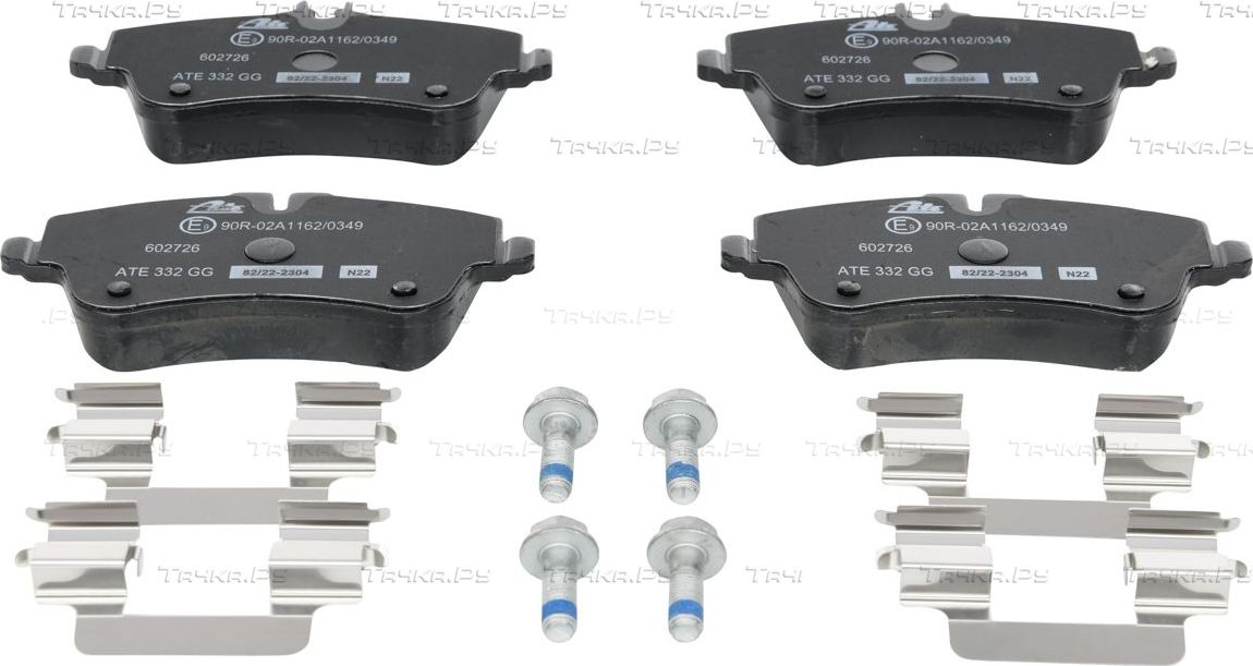Тормозные колодки ATE передние для Mercedes-Benz C-Класс II (W203, CL203) 2000-2008. Артикул 13.0460-2726.2