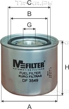 Топливный фильтр MFilter. Артикул DF 3549