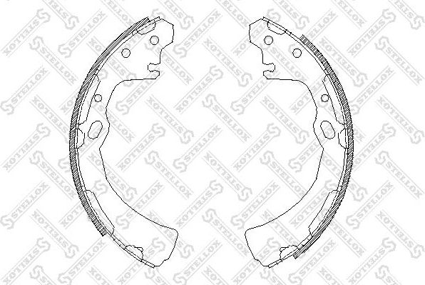 Тормозные колодки Stellox. Артикул 395 100-SX