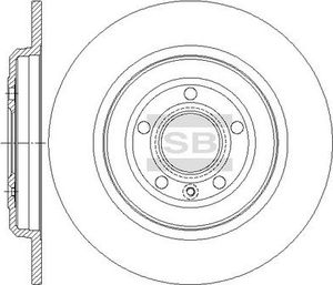 Тормозной диск Sangsin Hi-Q задний для Ford Explorer V 2010-2019. Артикул SD5319