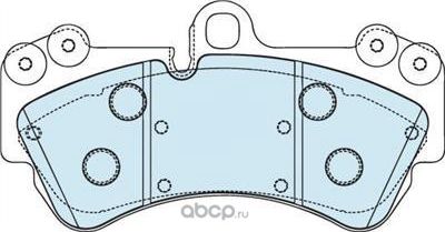 Тормозные колодки VAG. Артикул 95535193902