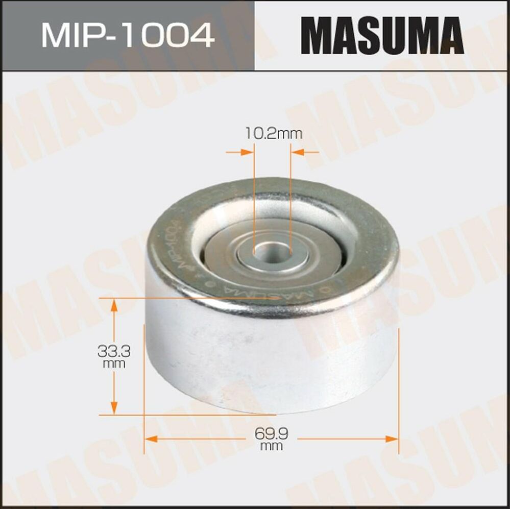 Направляющий (ведущий) ролик приводного поликлинового ремня Masuma. Артикул MIP-1004