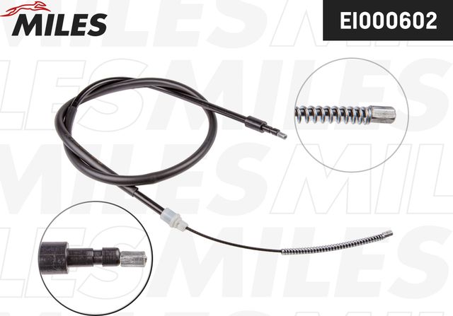 Трос ручника (тросик ручного тормоза) Miles задний правый для Citroen Xsara 1997-2005. Артикул EI000602