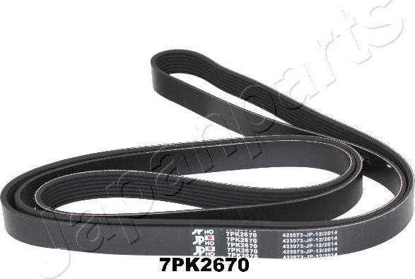 Приводной ремень поликлиновой Japanparts. Артикул DV-7PK2670