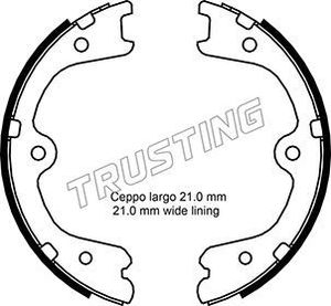 Тормозные колодки (стояночная тормозная система) Trusting задние для Infiniti QX50 I 2014-2017. Артикул 067.200