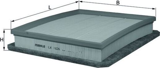 Воздушный фильтр Mahle. Артикул LX 1826