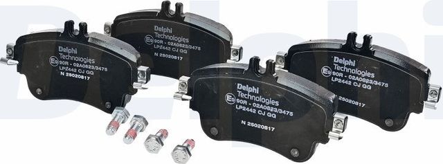 Тормозные колодки Delphi (Low-Metallic). Артикул LP2442