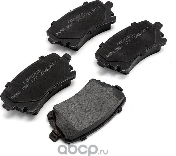 Колодки тормозные задние (Absel). Артикул AU420002