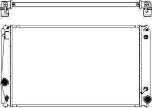 Радиатор охлаждения двигателя Sakura. Артикул 3461-8518