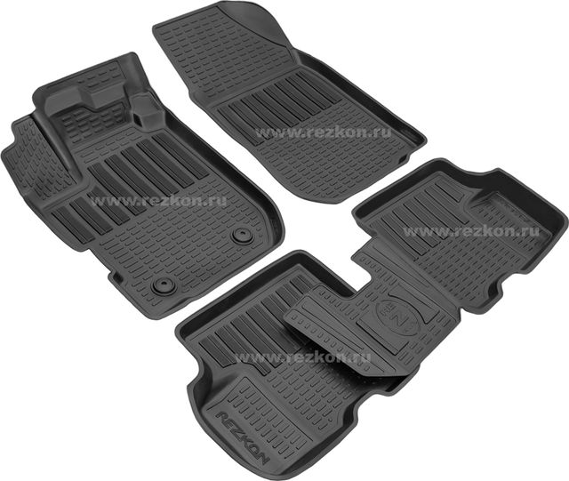 Коврики полиуретанновые Rezkon для салона Renault Sandero II 2018-2026. Артикул 0529025400