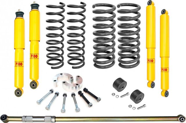 Лифт-комплект РИФ для Chevrolet Niva 2002-2020, лифт 50 мм, доп. нагрузка передних пружин + 60 кг, задних +0-100 кг. Артикул RIF-CHN