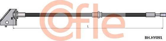 Тормозной шланг Cofle передний левый для Kia Sportage II 2004-2010. Артикул 92.BH.HY091