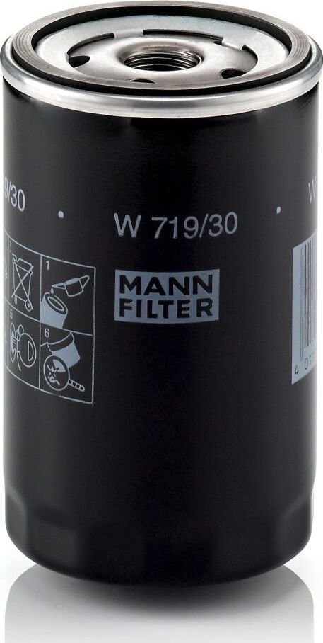 Масляный фильтр Mann-Filter для Skoda Superb I 2001-2008. Артикул W 719/30
