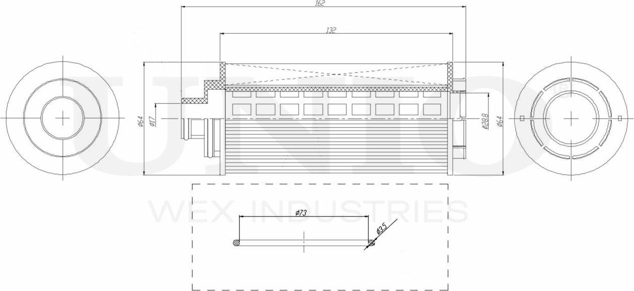 Фильтр масляный (Unio). Артикул FLT-20093