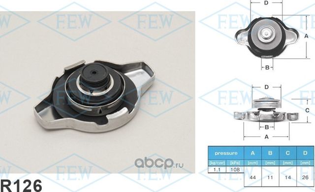 Крышка радиатора (Futaba). Артикул R126