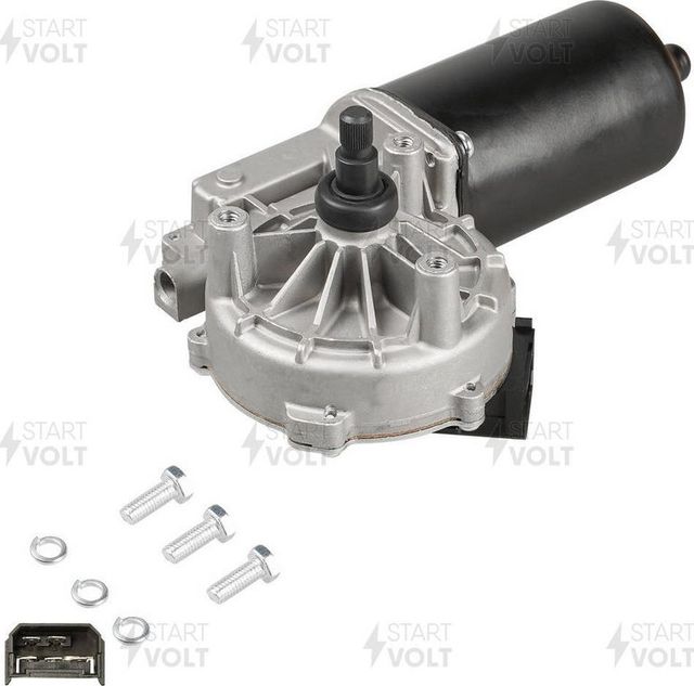 Мотор стеклоочистителя (моторчик дворников) StartVOLT передний для Neoplan Cityliner 1990-2026. Артикул VWF 1515