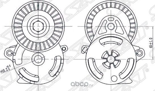Натяжитель приводного ремня SUBARU FORESTERIMPREZ (SAT). Артикул ST23769AA040