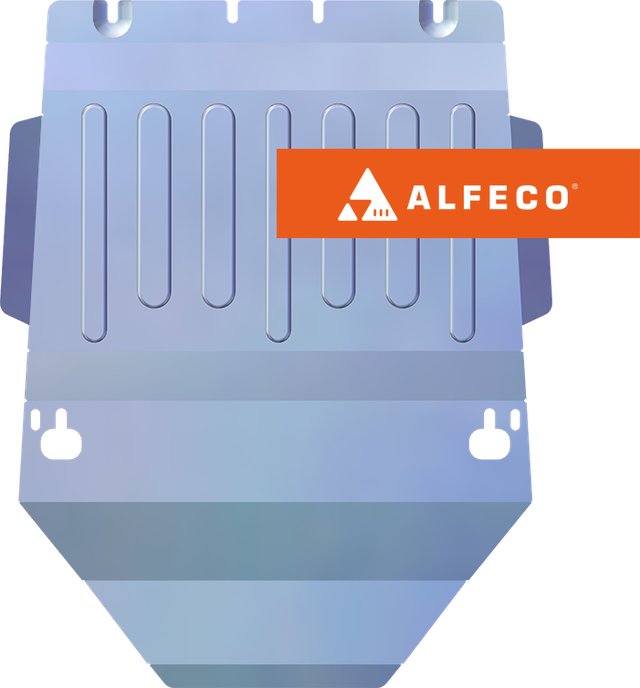 Защита алюминиевая Alfeco (4 мм) для КПП Kia Bongo III 4WD 2004-2026. Артикул ALF.11.29.2AL4