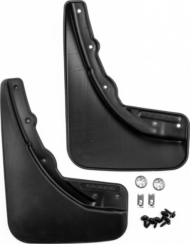 Брызговики Frosch (в пакете) задняя пара для Renault Sandero 2014-2026. Артикул NLF.41.46.E11